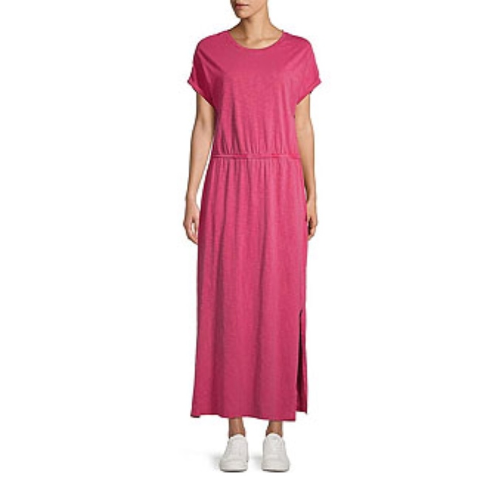 Core Life Drop Shoulder Knit Maxi Dress